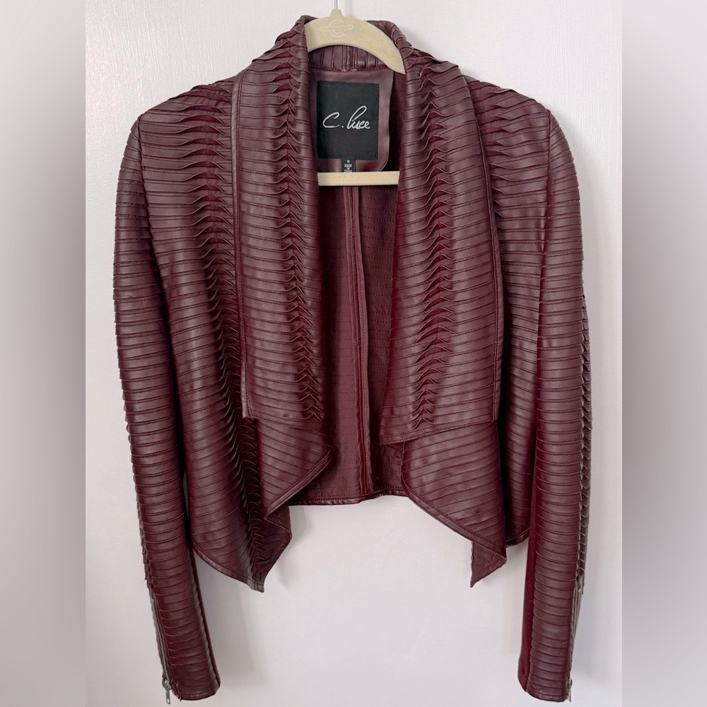 Cool faux leather jacket!